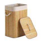MODELO: ZYL2-2650 Cesto de roupa de bambu